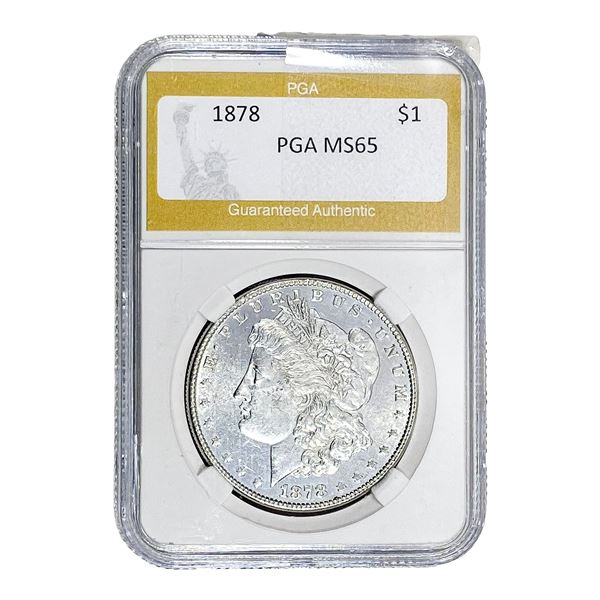 1878 Morgan Silver Dollar PGA MS65