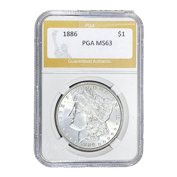 1886 Morgan Silver Dollar PGA MS63