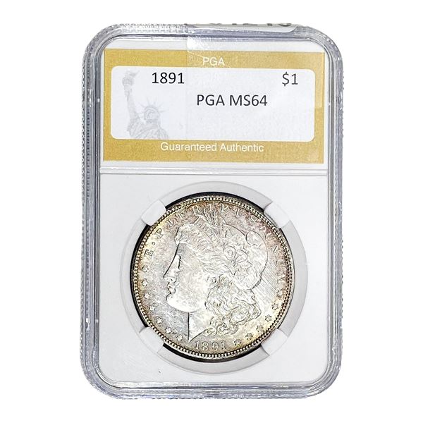 1891 Morgan Silver Dollar PGA MS64
