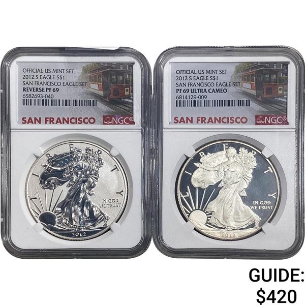 [2] 2012-S Silver Eagle NGC PF69 Reverse and Ultra Cameo