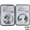 Image 1 : [2] 2012-S Silver Eagle NGC PF69 Reverse and Ultra Cameo