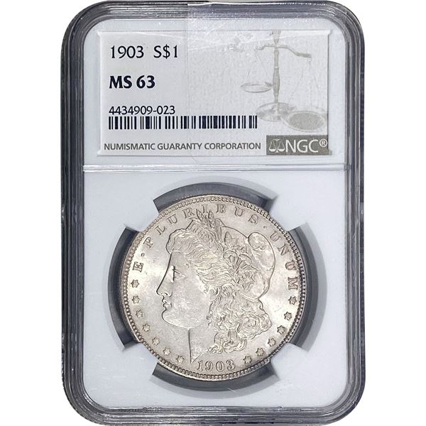 1903 Morgan Silver Dollar NGC MS63