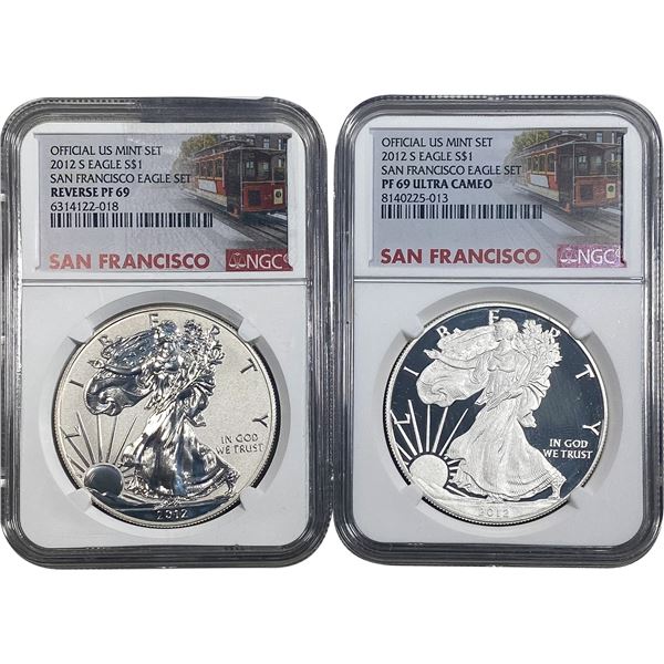 [2] 2012-S Silver Eagle NGC PF69 Reverse and Ultra Cameo
