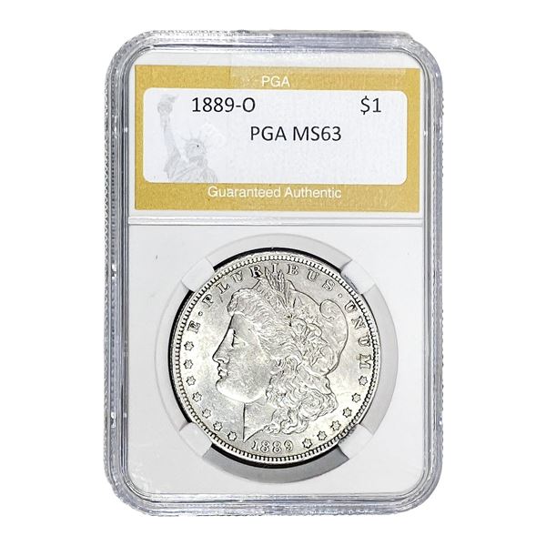 1889-O Morgan Silver Dollar PGA MS63