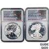 Image 1 : [2] 2012-S Silver Eagle NGC PF69 Reverse and Ultra Cameo