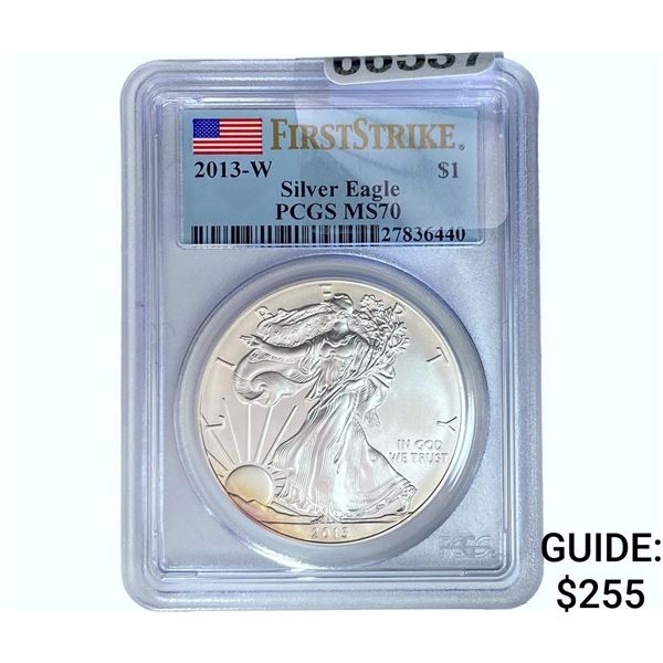 2013-W Silver Eagle PCGS MS70