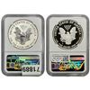 Image 2 : [2 Coins] 2012-S Silver Eagle Set $1 NGC Rev & UC PF69