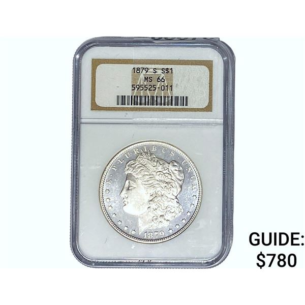 1879-S Morgan Silver Dollar NGC MS66