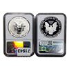 Image 2 : [2 Coins]2012-S Silver Eagle NGC RP69/ PF69 UC