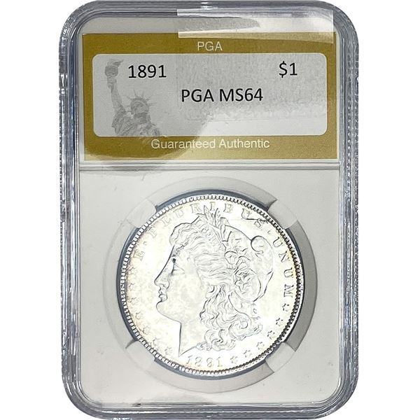 1891 Morgan Silver Dollar PGA MS64