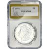 Image 1 : 1891 Morgan Silver Dollar PGA MS64