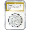 Image 1 : 1926 Silver Peace Dollar PGA MS64
