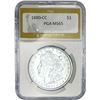 Image 1 : 1880-CC Morgan Silver Dollar PGA MS65