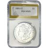 Image 1 : 1881-CC Morgan Silver Dollar PGA MS65
