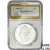 Image 1 : 1880-S Morgan Silver Dollar PGA MS65+ PL