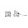 Image 1 : Gold & Lab Cushion Diamond 4.00 Cts Earrings Studs