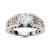 Gold & Brilliant White Diamond 1.50 Cts Ring - E/VVS