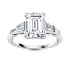 Gold  Brilliant White  Diamond 3.50 Cts Ring - E/VVS