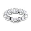 Gold White Diamond 3.50 Cts Eternity Ring