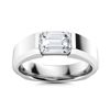 Gold & Brilliant White Diamond 2 Cts Ring - E/VVS