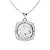 Gold & White Diamonds 2 Cts Necklace - E/VVS