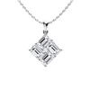 Gold & White Diamonds 2 Cts Necklace - E/VVS