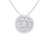 Gold & White Diamonds 3 Cts Necklace - E/VVS