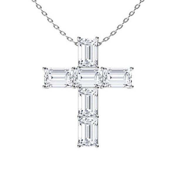 Gold & White Diamonds 3 Cts Necklace - E/VVS