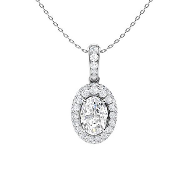 Gold & White Diamonds 3 Cts Necklace - E/VVS