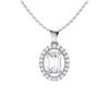 Gold & White Diamonds 3 Cts Necklace - E/VVS