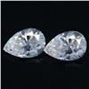 White Pear Cut  Diamond Pair 4.00 Cts - IGI Certified