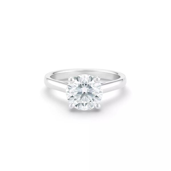 Gold & White Diamond 2.25 Cts Ring - E/VVS Certified