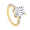 Gold & White Diamond 3.24 Cts Ring - E/VVS