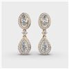 Gold & White Diamonds 5 Cts Drop Earrings