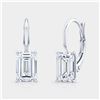 Gold &White Diamond 4.00 Cts Earrings