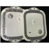 Image 2 : 2 Collapsible Multi-Function Cutting Boards with Built-In Strainer/Storage Basket - New