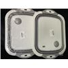 Image 2 : 2 Collapsible Multi-Function Cutting Boards with Built-In Strainer/Storage Basket - New