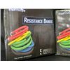 Image 2 : 2 Boxes of Resistance Bands - 5 Levels of Resistance for Workouts/Fitness - New