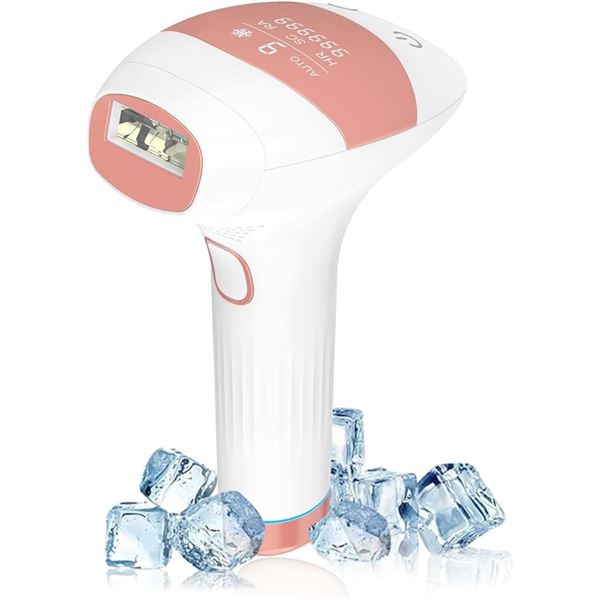 1 Ice-Cooling IPL At-Home Laser Hair Removal Device; 9 Energy Levels; Painless Design - New!