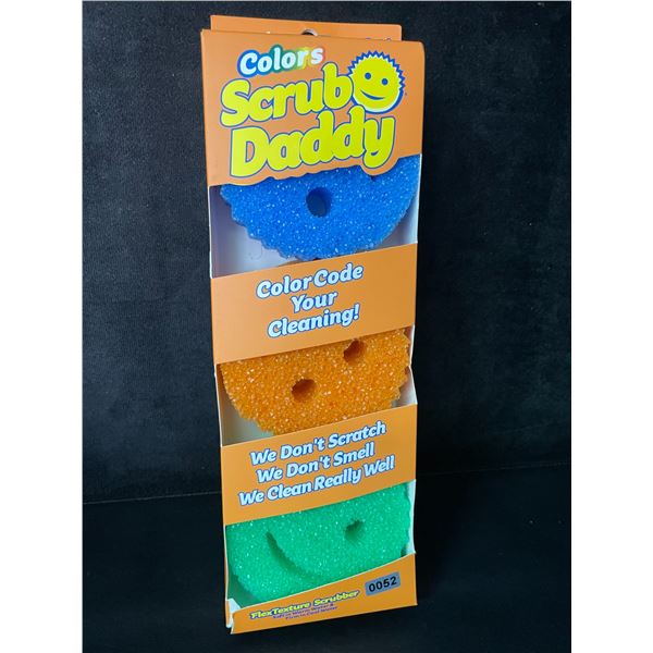 Scrub Daddy 3PC Sponge Set - FlexTexture Scrubbers - New