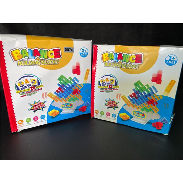 2 Balance Building Blocks/Tetra Tower Toy Sets for Kids - New