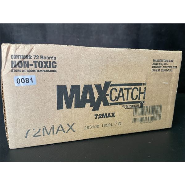 72-Pack Box of Max-Catch Mouse/Mice & Insect Sticky Trap Boards - New