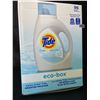 Image 1 : 1 Tide Ultra Concentrated Free & Gentle Eco-Box Liquid Laundry Detergent - 3.1L/96 Loads - New