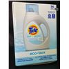 Image 1 : 1 Tide Ultra Concentrated Free & Gentle Eco-Box Liquid Laundry Detergent - 3.1L/96 Loads - New