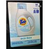 Image 1 : 1 Tide Ultra Concentrated Free & Gentle Eco-Box Liquid Laundry Detergent - 3.1L/96 Loads - New