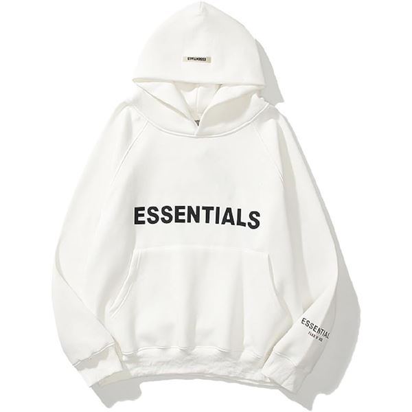 1 Essentials Hoodie for Adults - Size Small - White - New
