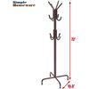 Image 2 : 1 Standing Garment Tree Rack/Coat Rack by SimpleHouseware - Bronze (72" H) - New in Box