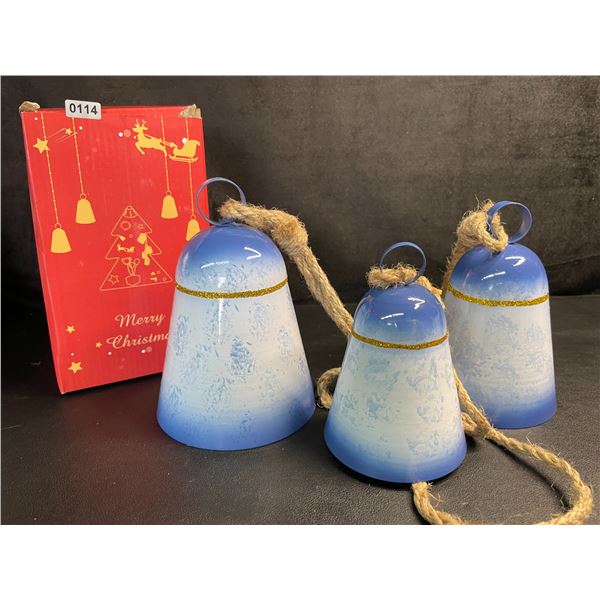 3PC Large Christmas Bells for Wreath Decor/Christmas Decor - New