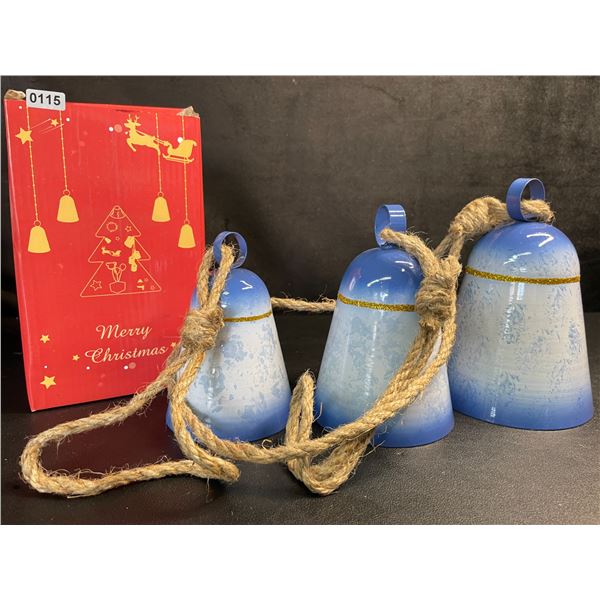 3PC Large Christmas Bells for Wreath Decor/Christmas Decor - New