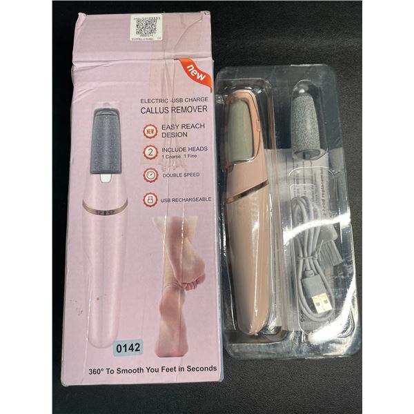 1 Electric USB-Rechargeable Foot Callus Remover; Smooths Feet in Seconds - New